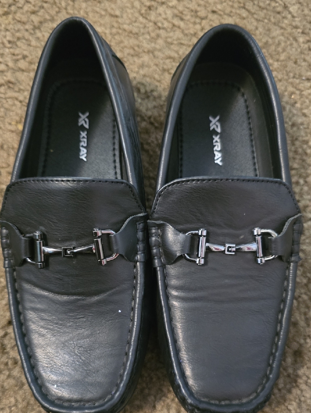 Men’s Black Leather Slip-On Loafers